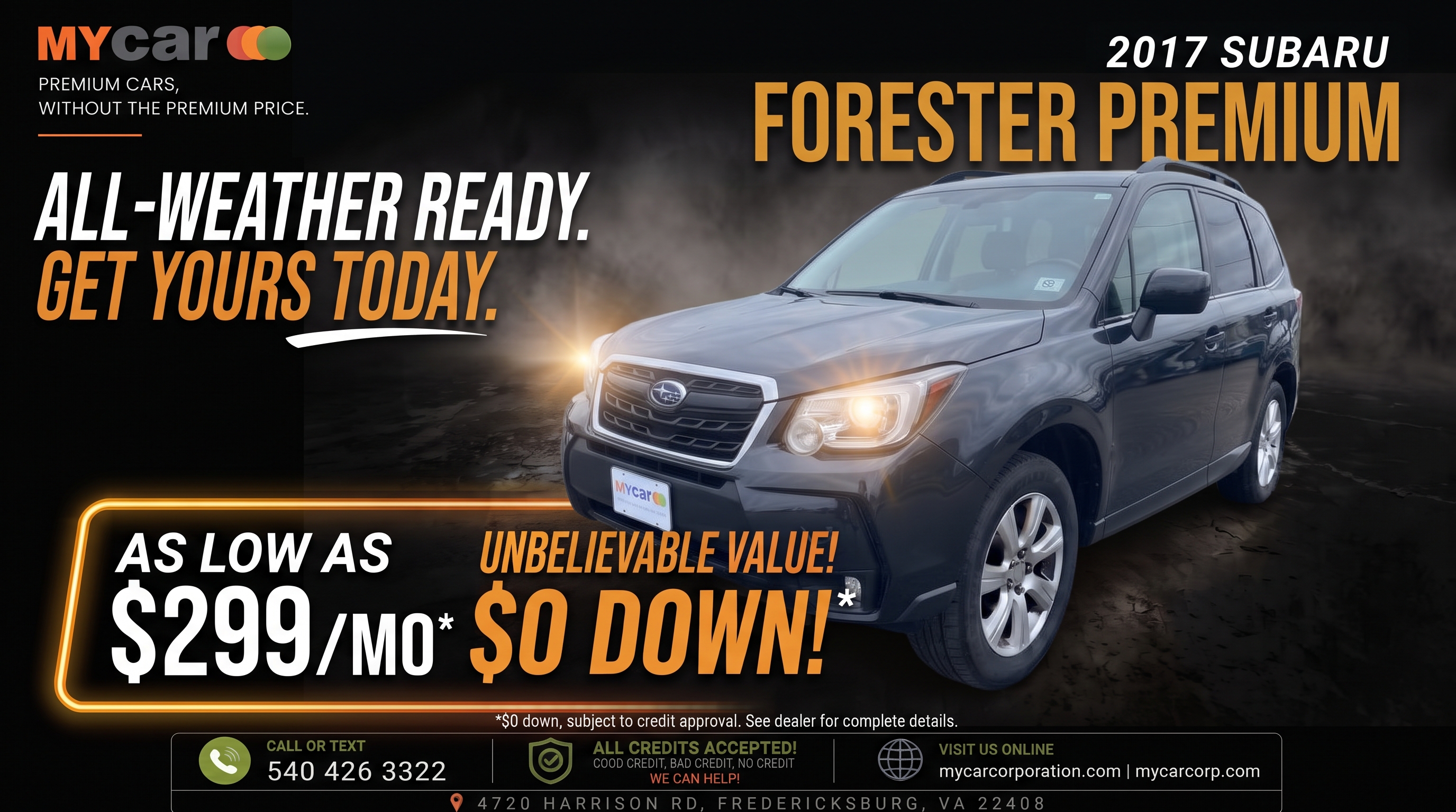 2017 SUBARU Forester Premium + CWP — photo 1