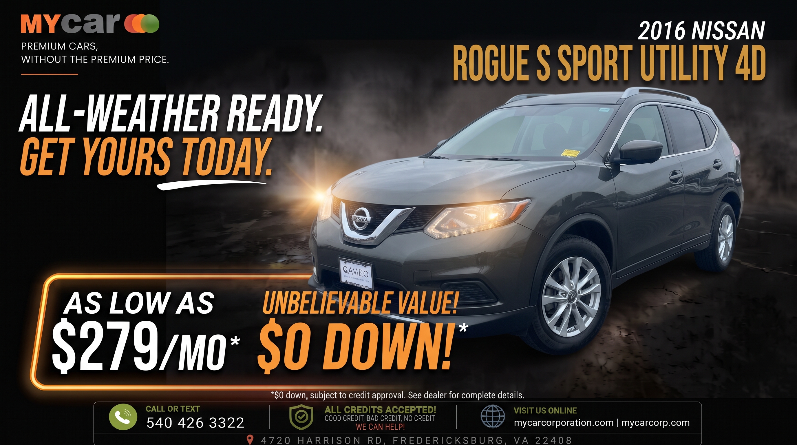2016 NISSAN Rogue S Sport Utility 4D — photo 1